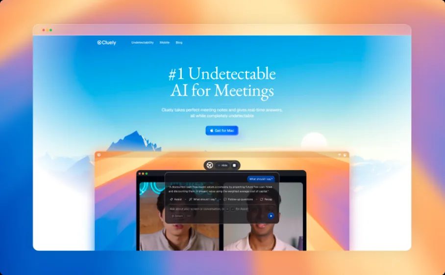 Cluely.com landing page