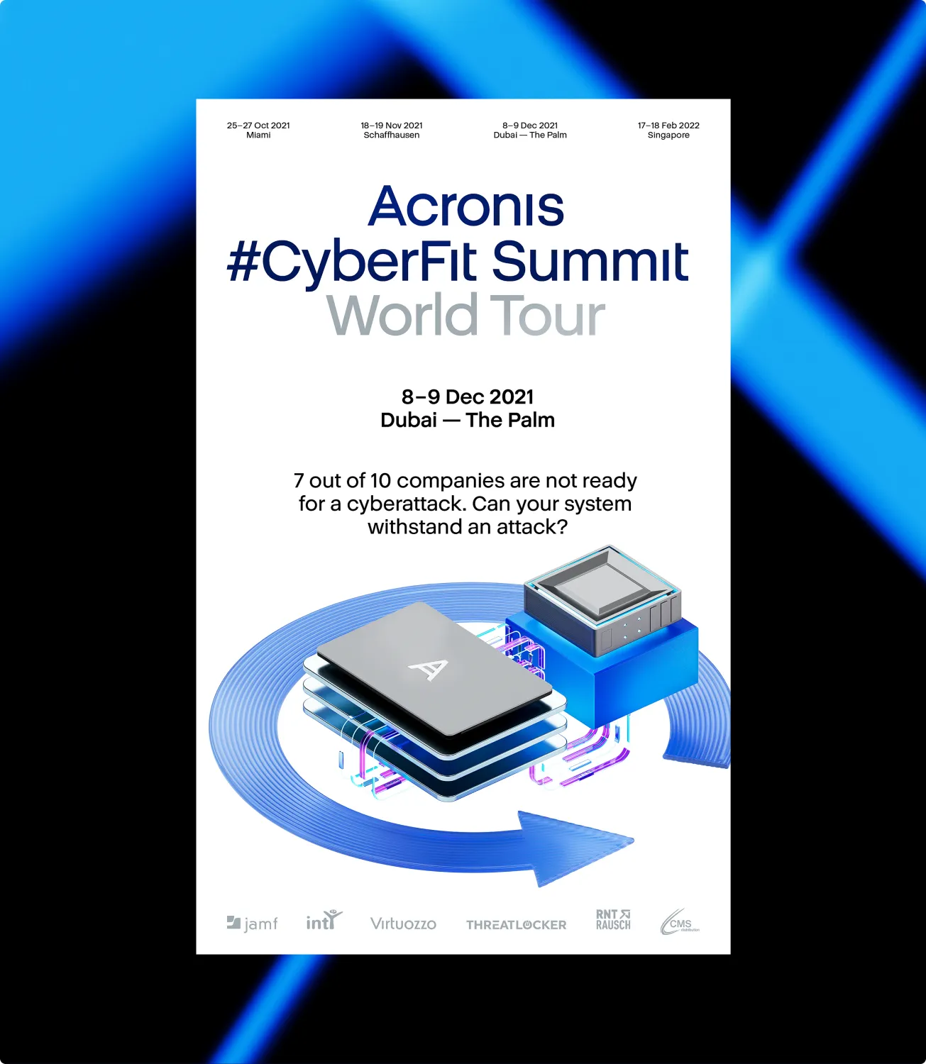 Acronis summit speaker screen