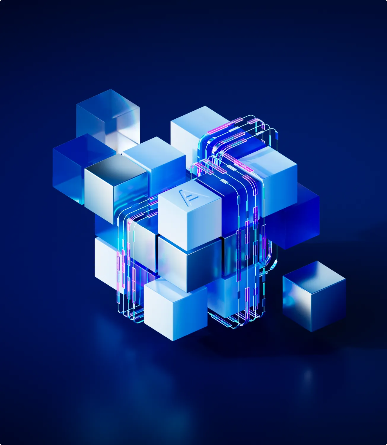 Acronis 3D visual element: data infrastructure