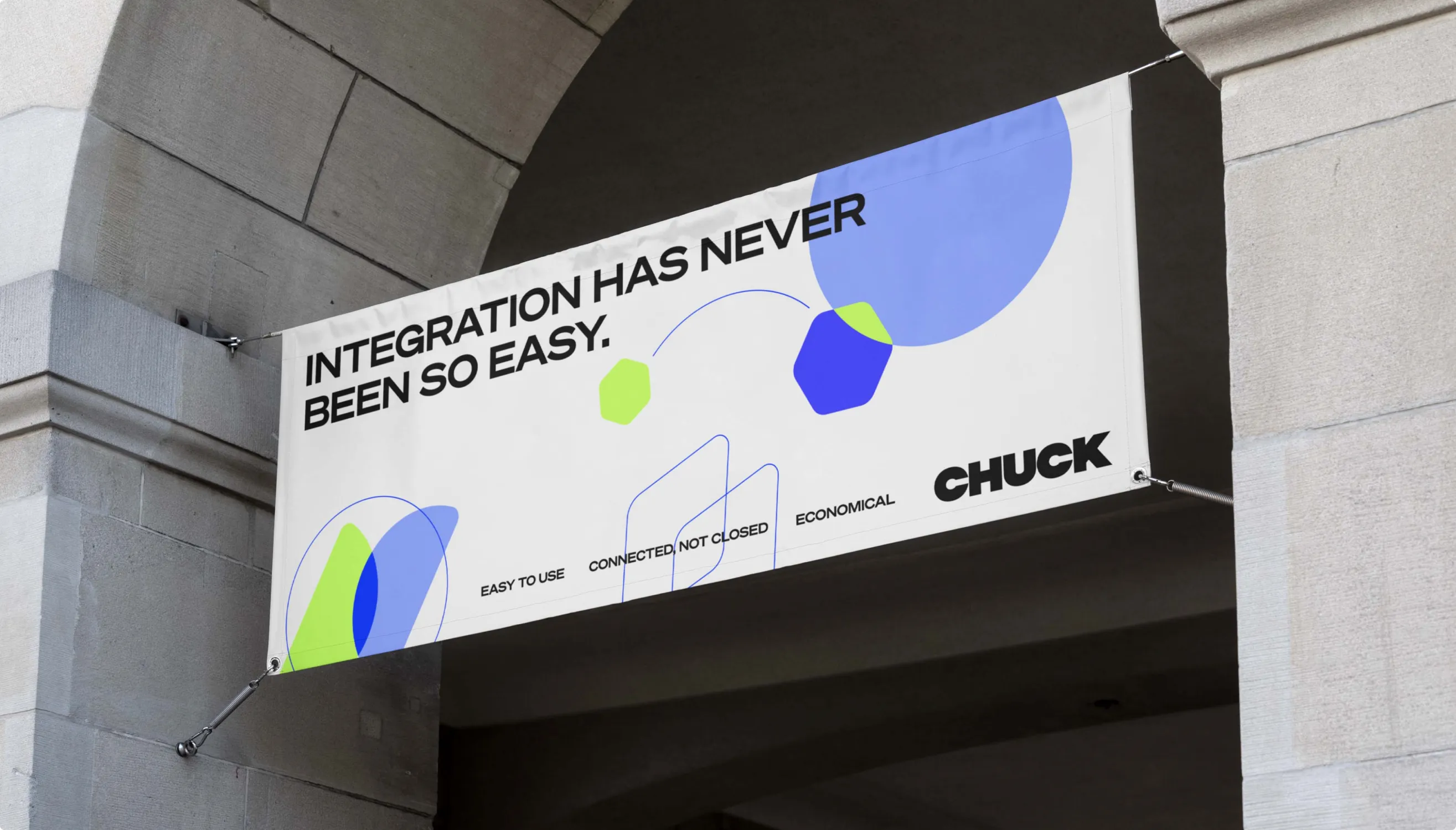 Chuck street banner: Integration has never been so easy