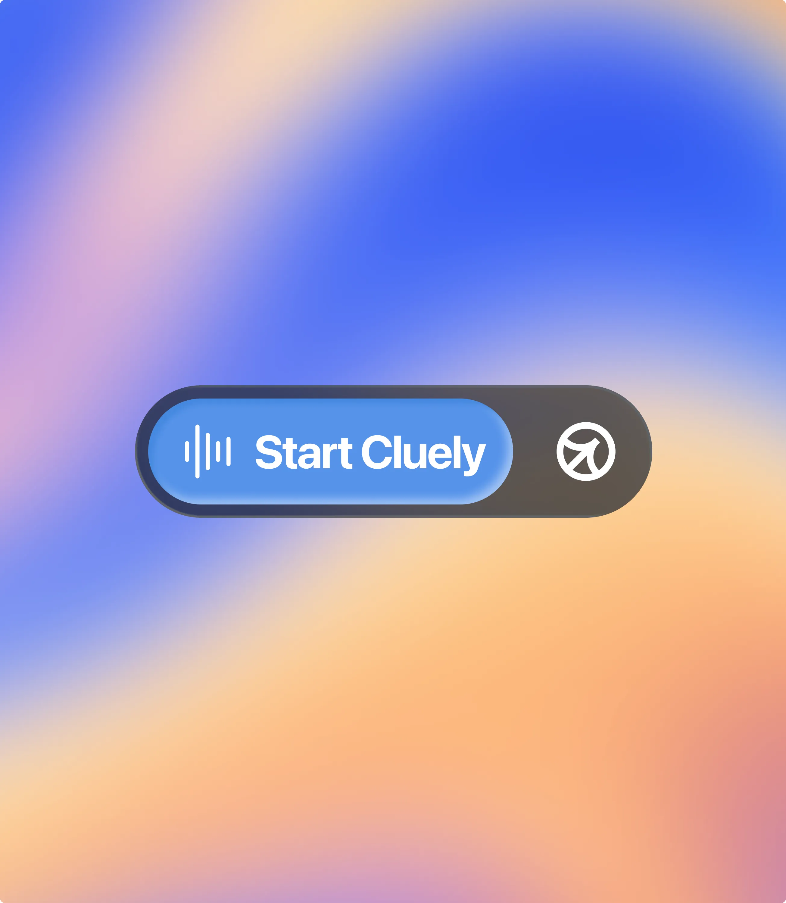The “Start Cluely” button on a gradient background