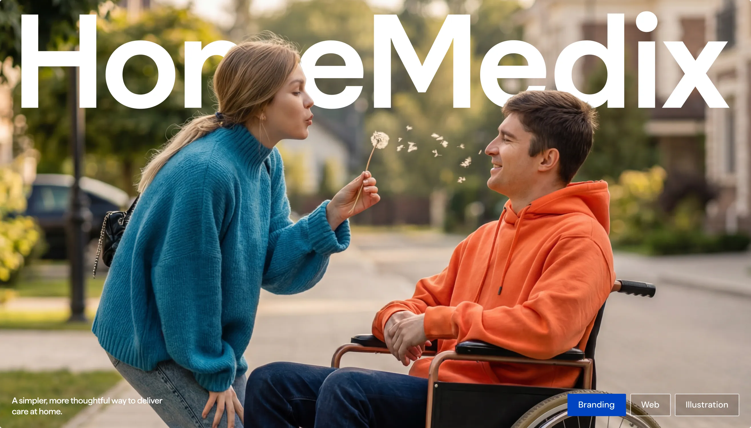 HomeMedix brand hero: a simpler, more thoughtful way to deliver care at home