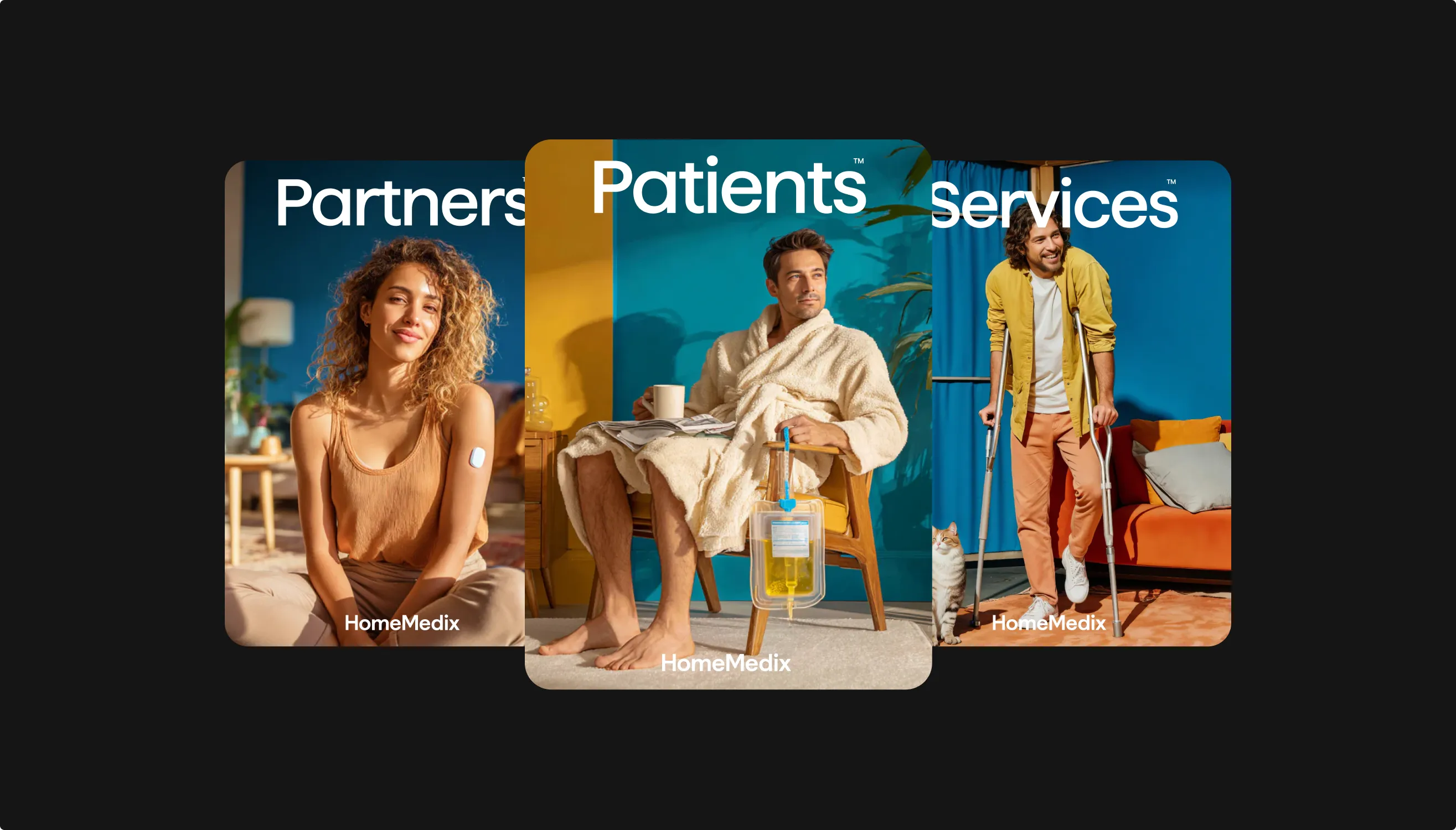 Partners, Patients, Services — HomeMedix photography style