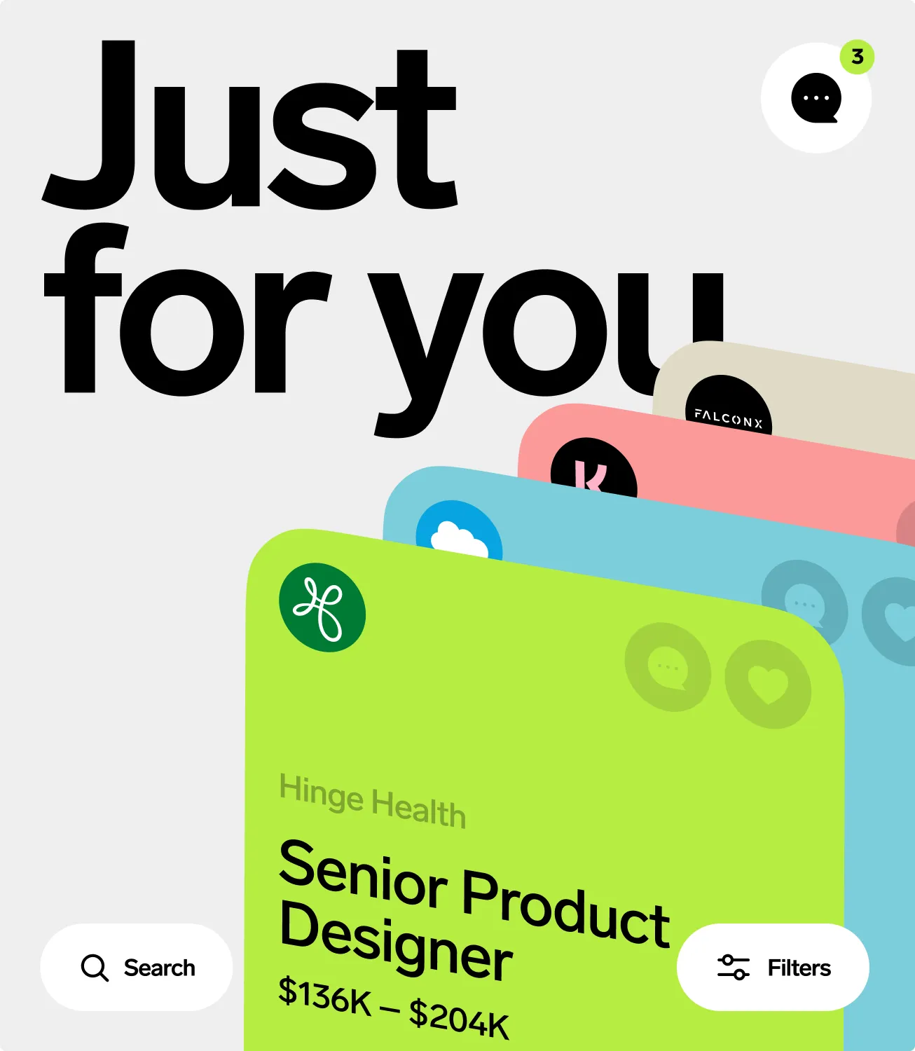 Just for you — personalized job offers