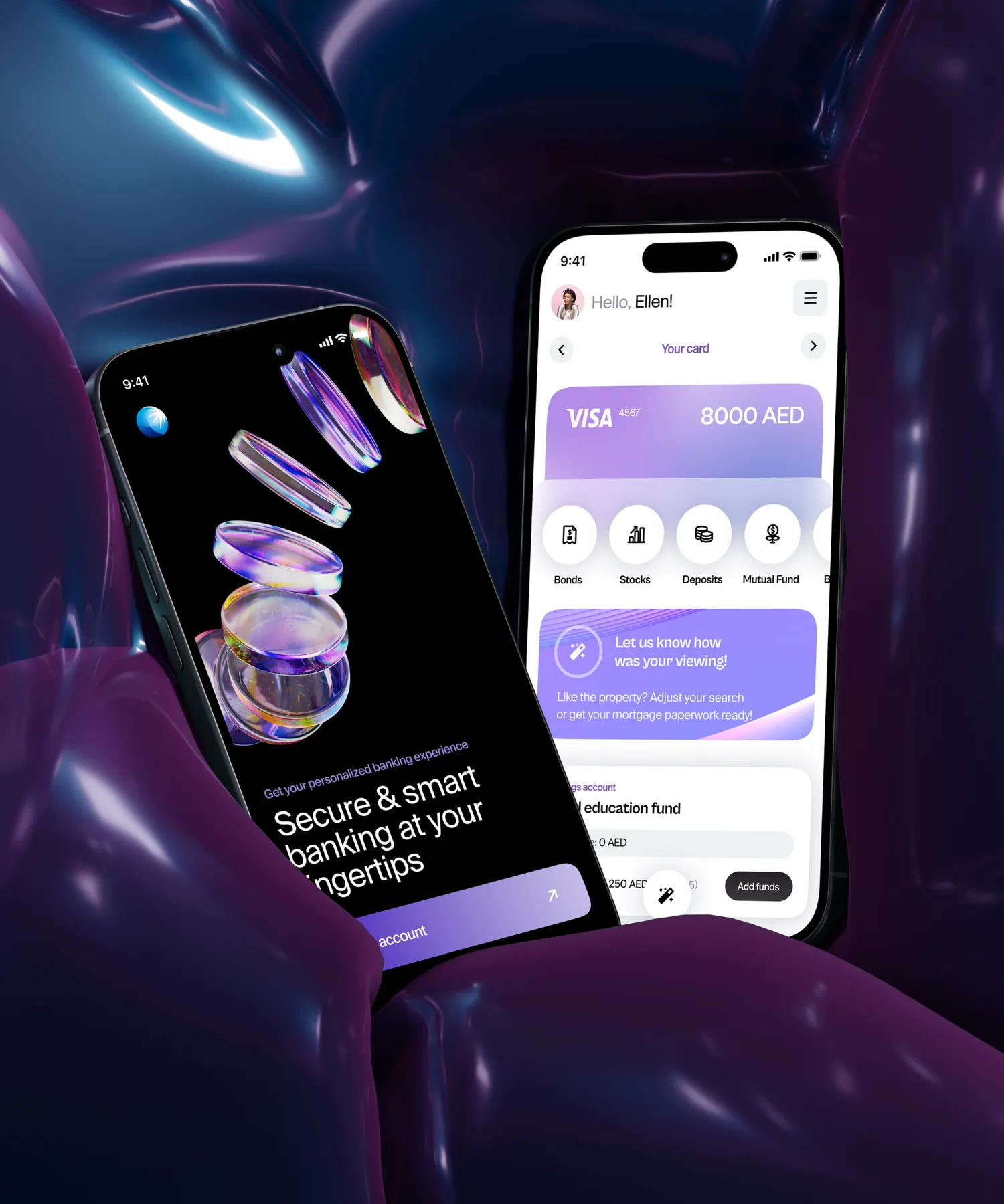 Mobile banking product concept created for ADIB