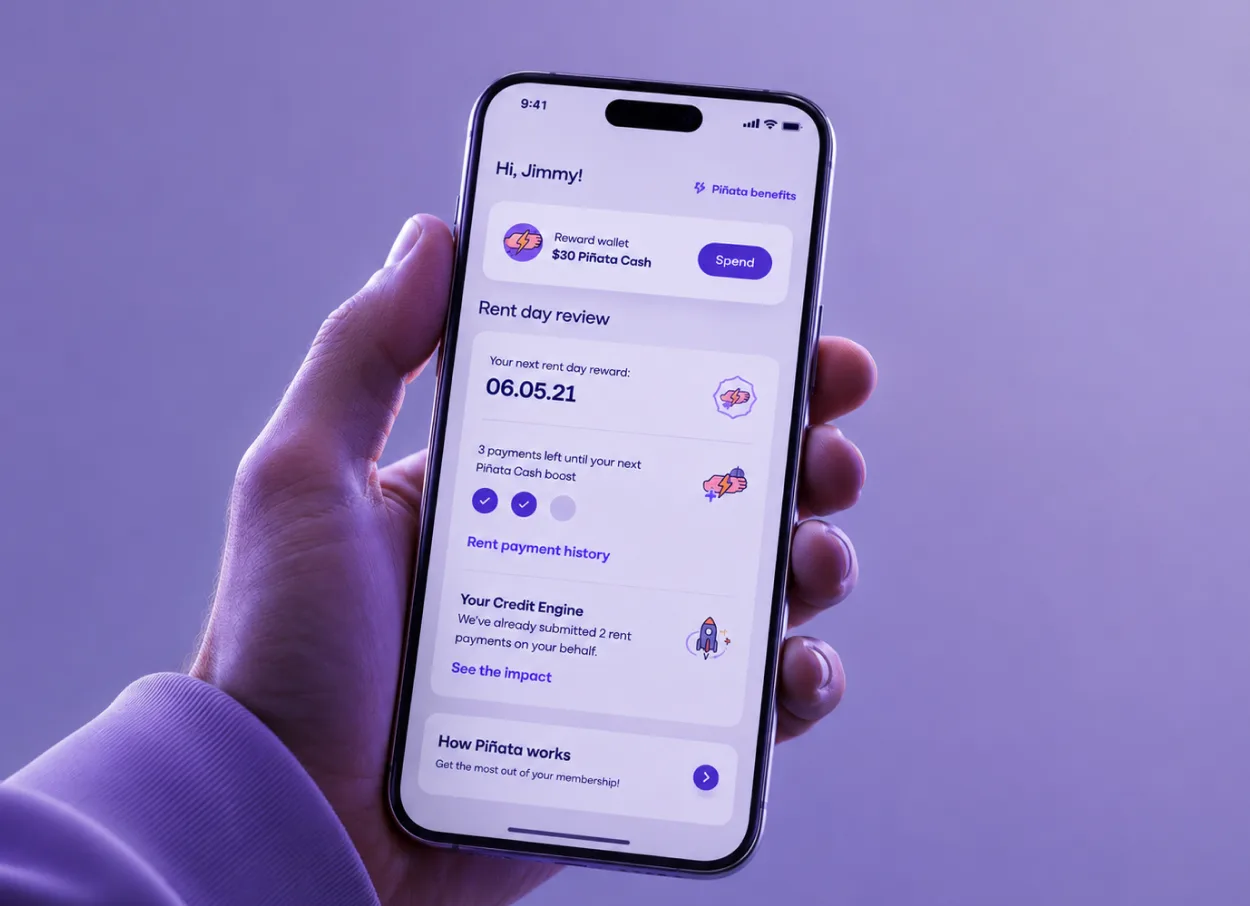 The Piñata app on a phone