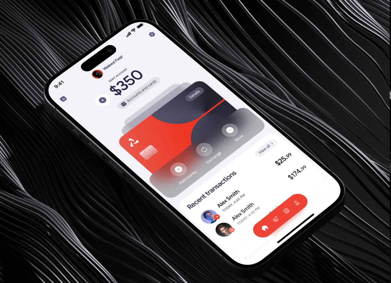 A wallet app on a phone