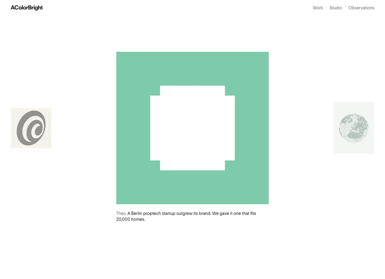 The A Color Bright website