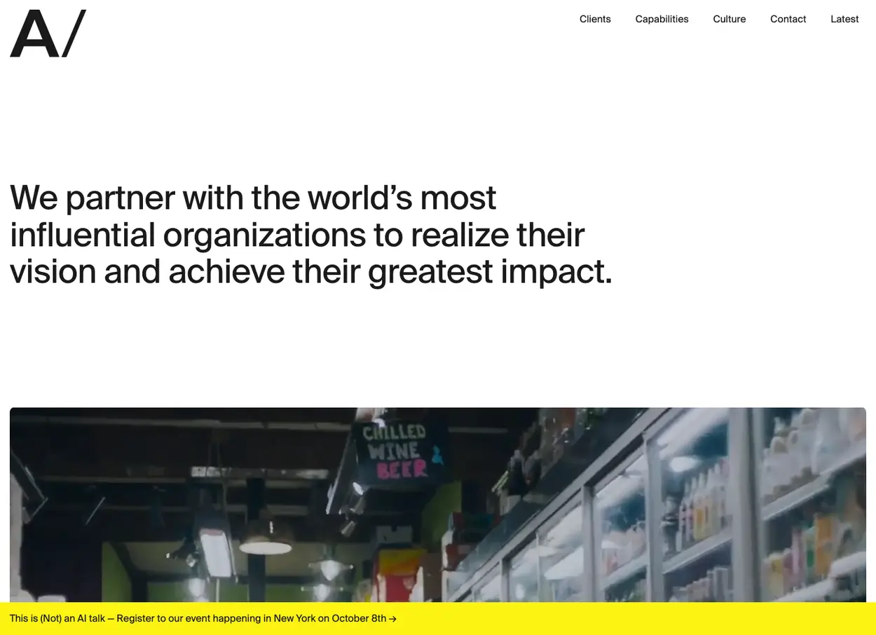 The AREA 17 website