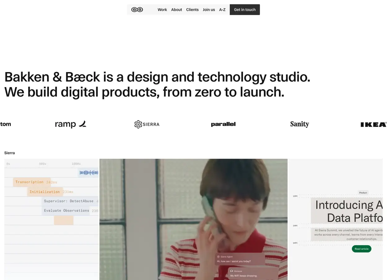 The Bakken & Bæck website