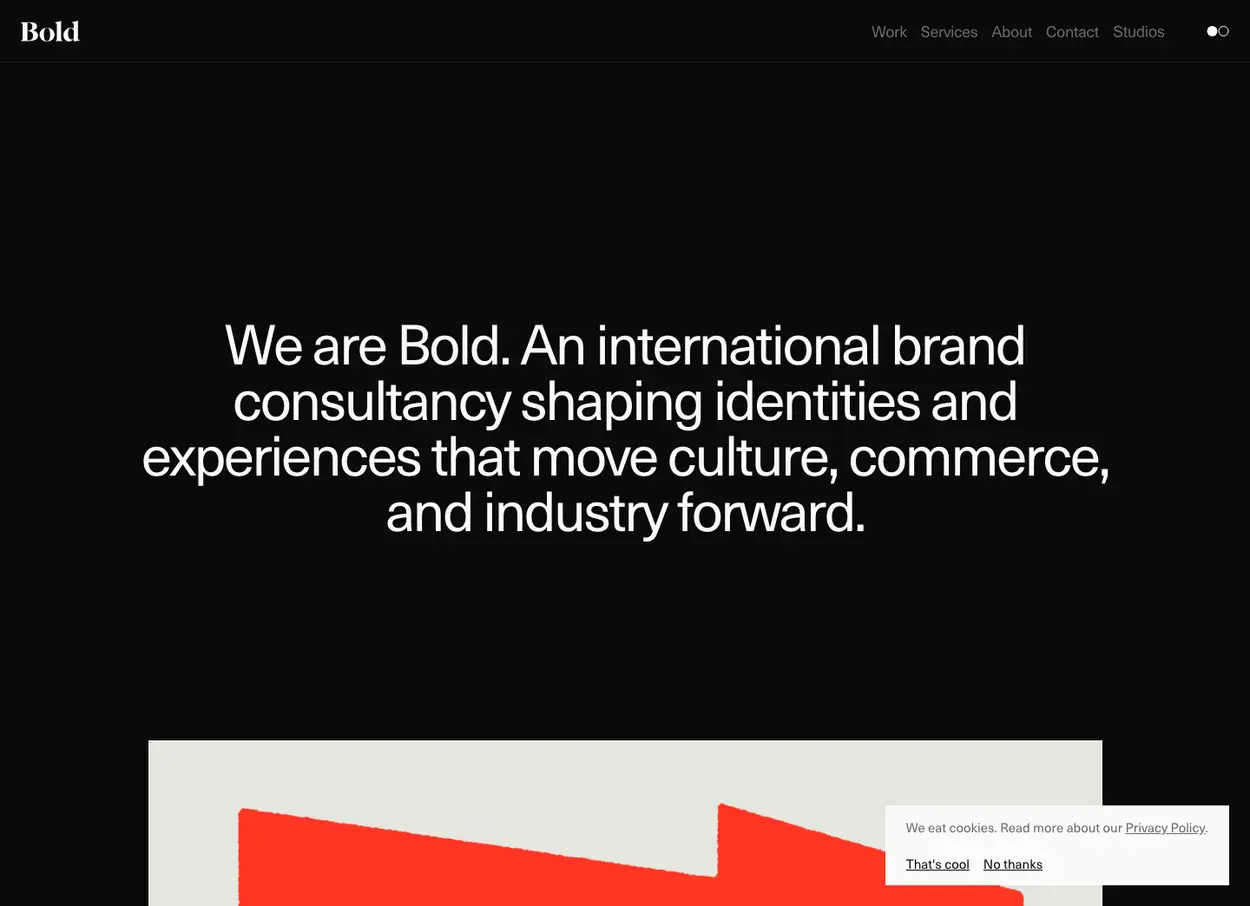 The Bold Scandinavia / NoA website