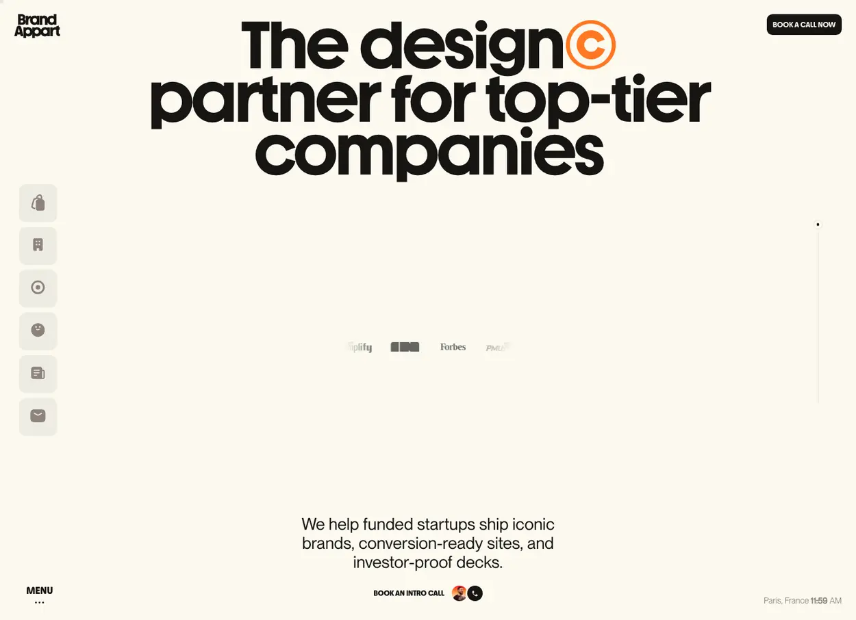 The Brand Appart website
