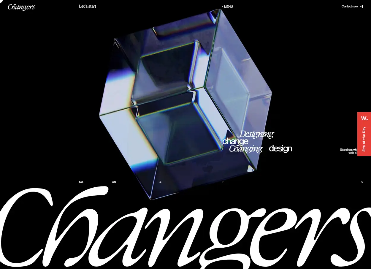 The Changers Studio website