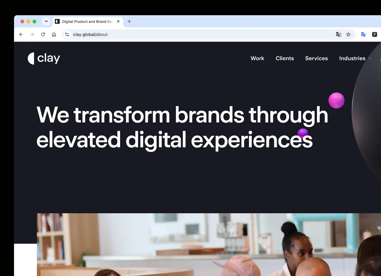 The Clay website
