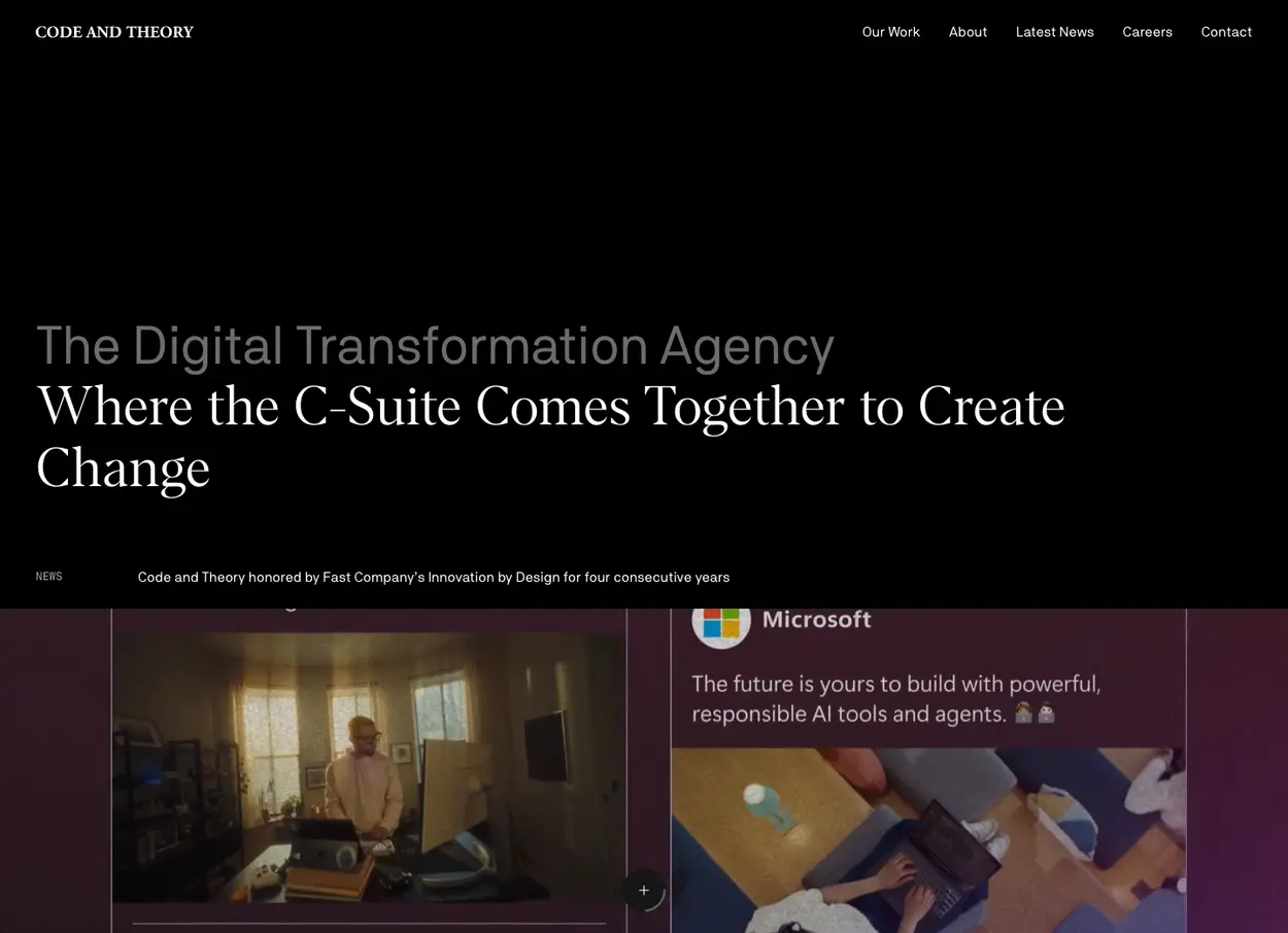 The Code and Theory website