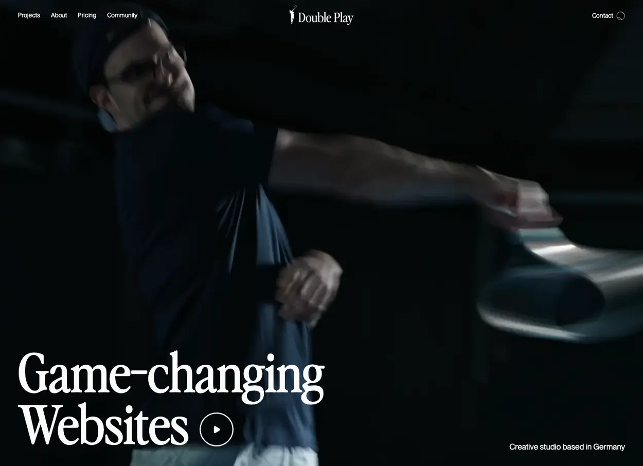 The Double Play website