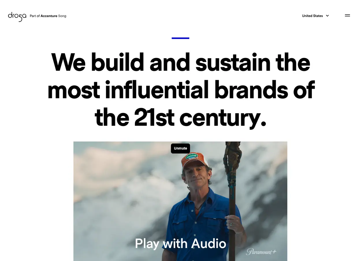 The Droga5 website