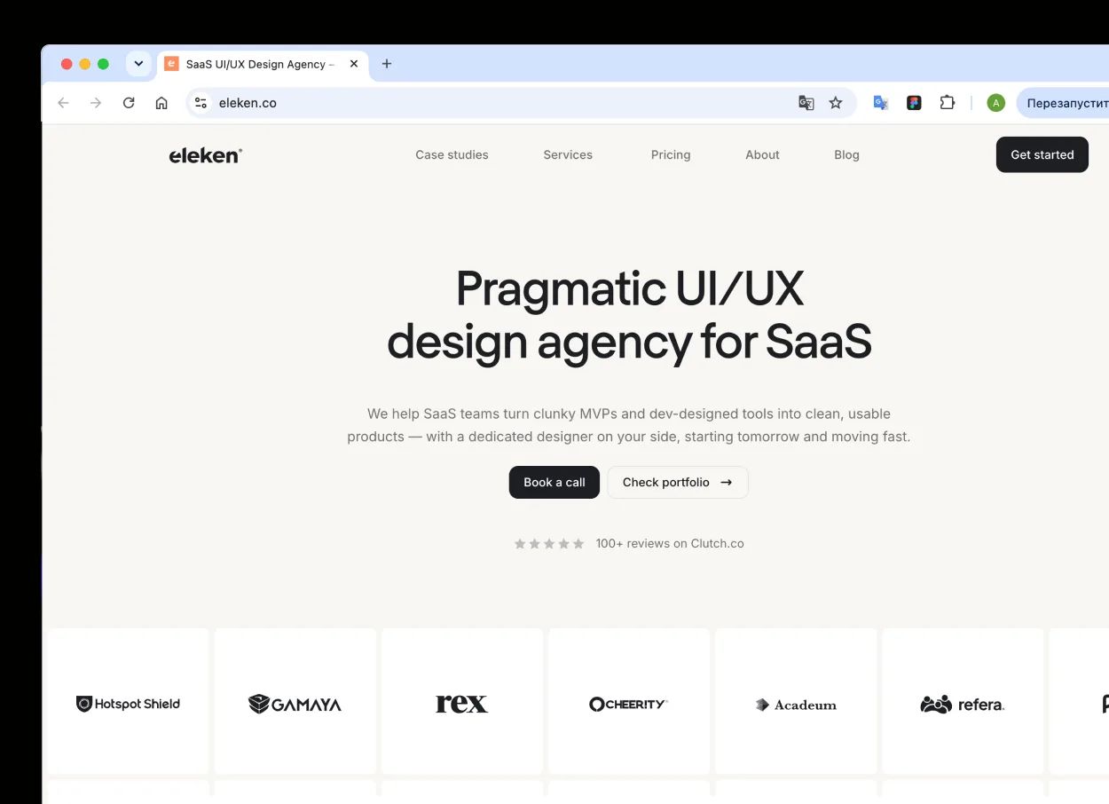 The Eleken website