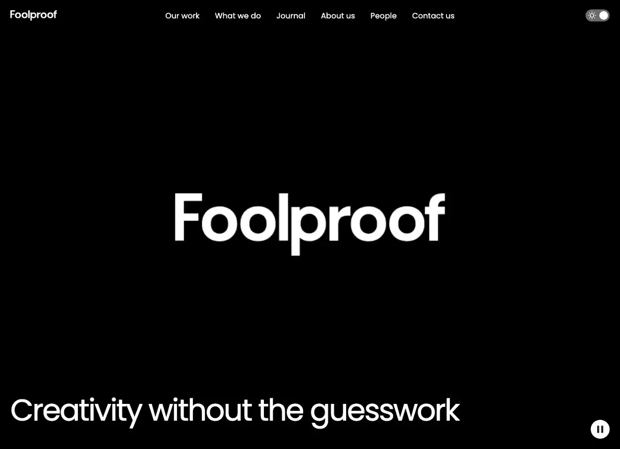 The Foolproof website