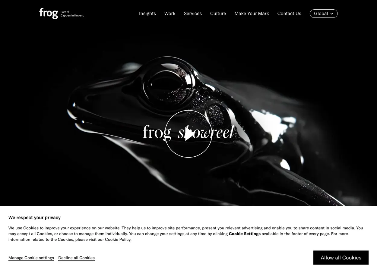 The frog website