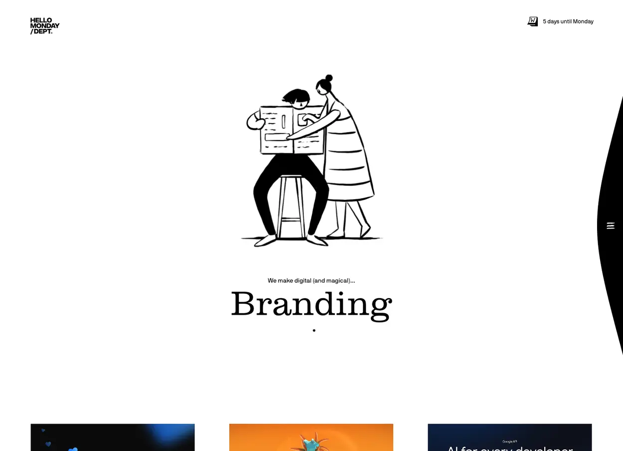 The Hello Monday / DEPT® website