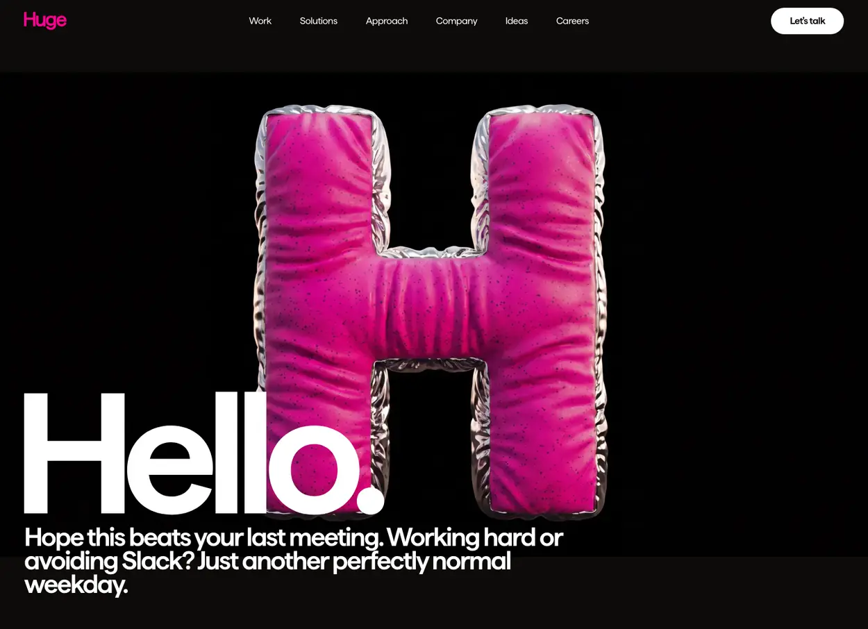 The Huge website