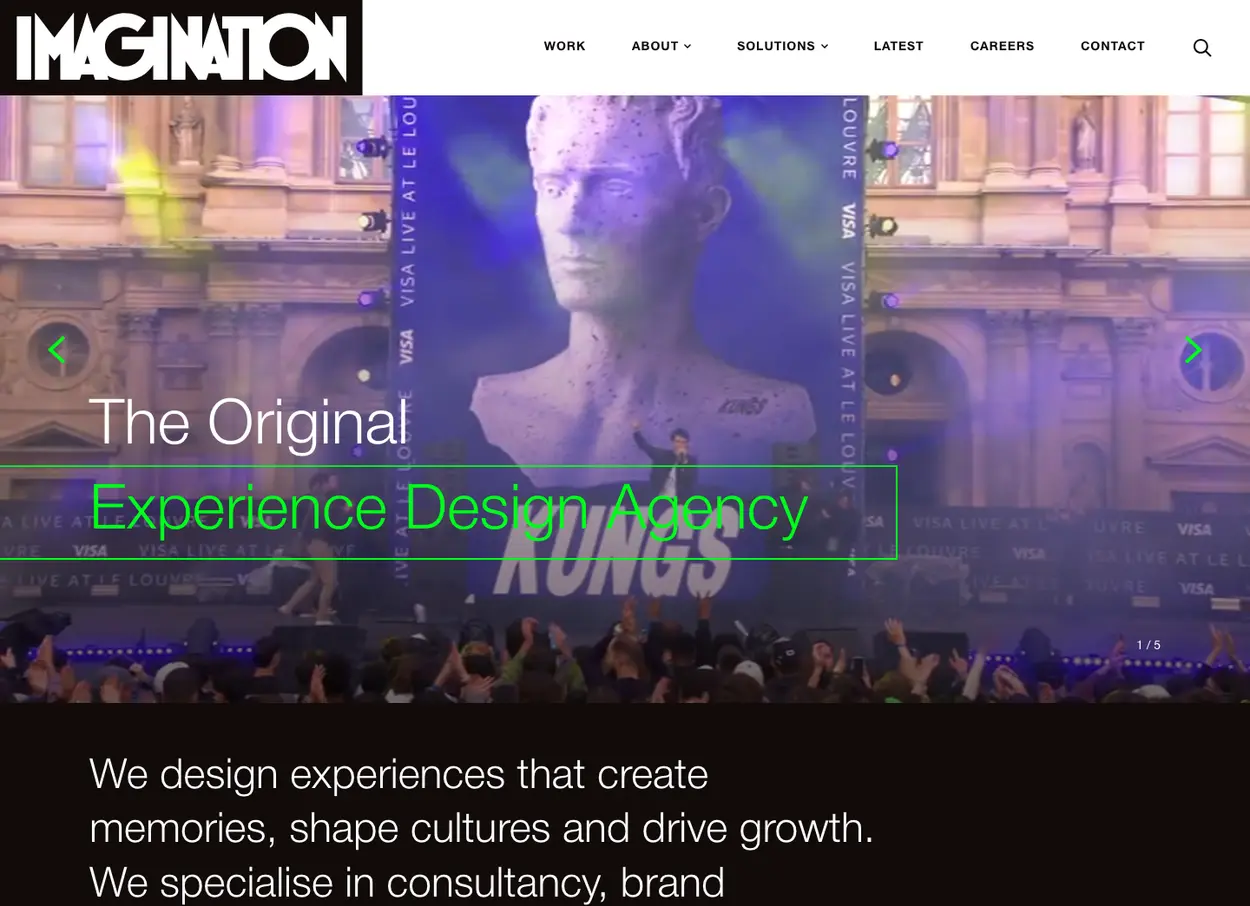 The Imagination website