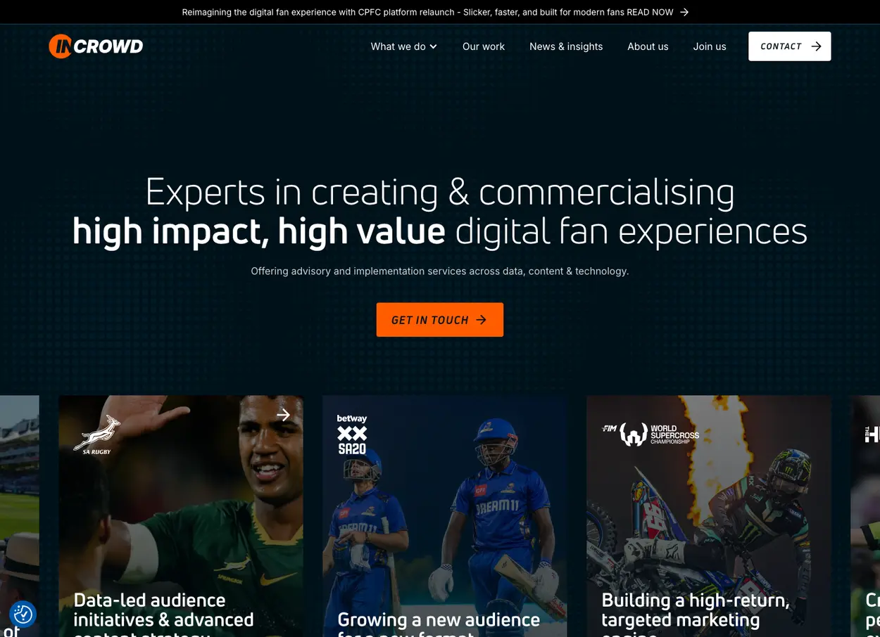 The InCrowd website