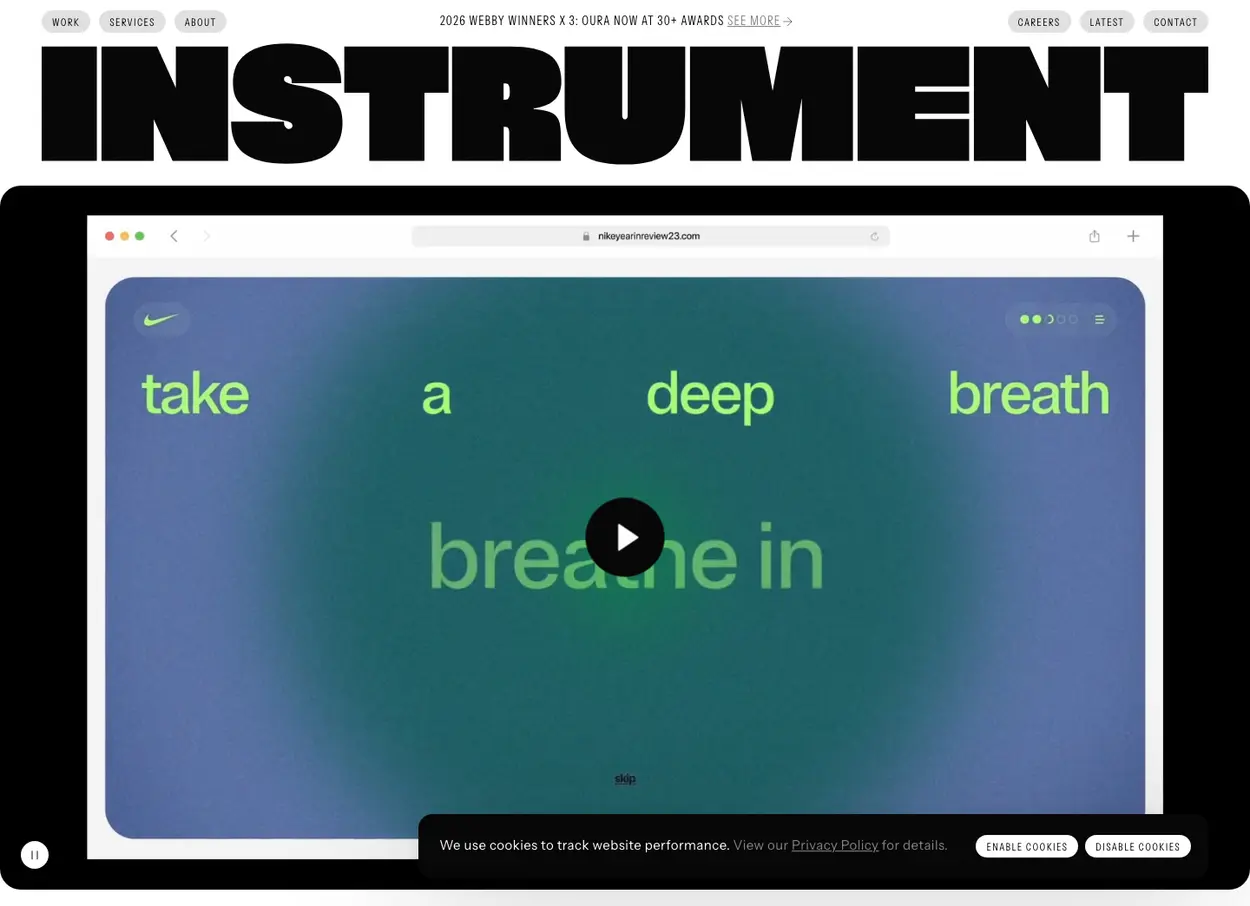 The Instrument website