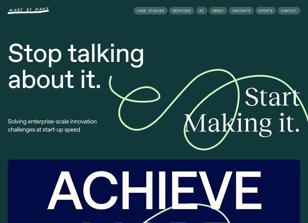 The Made by Many website