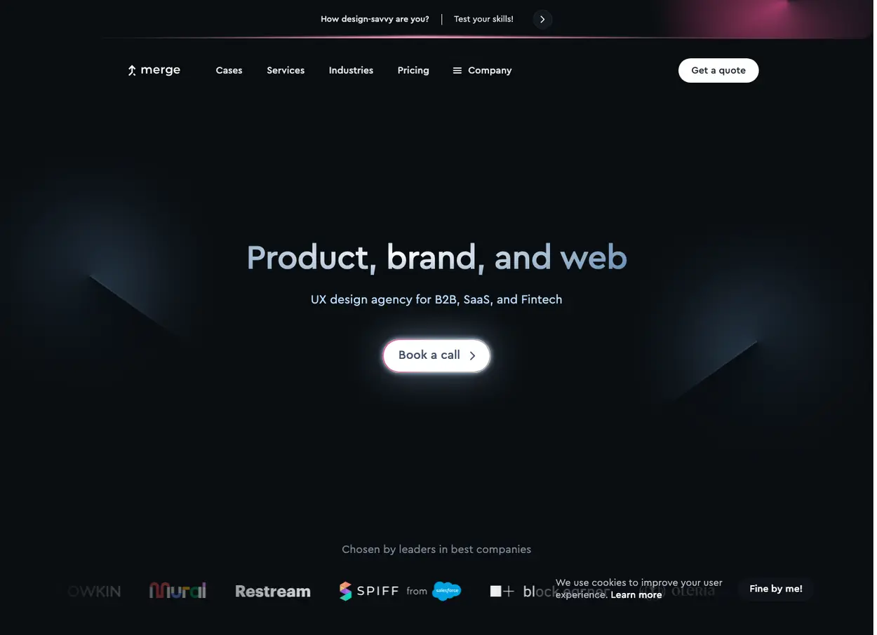 The Merge Rocks website