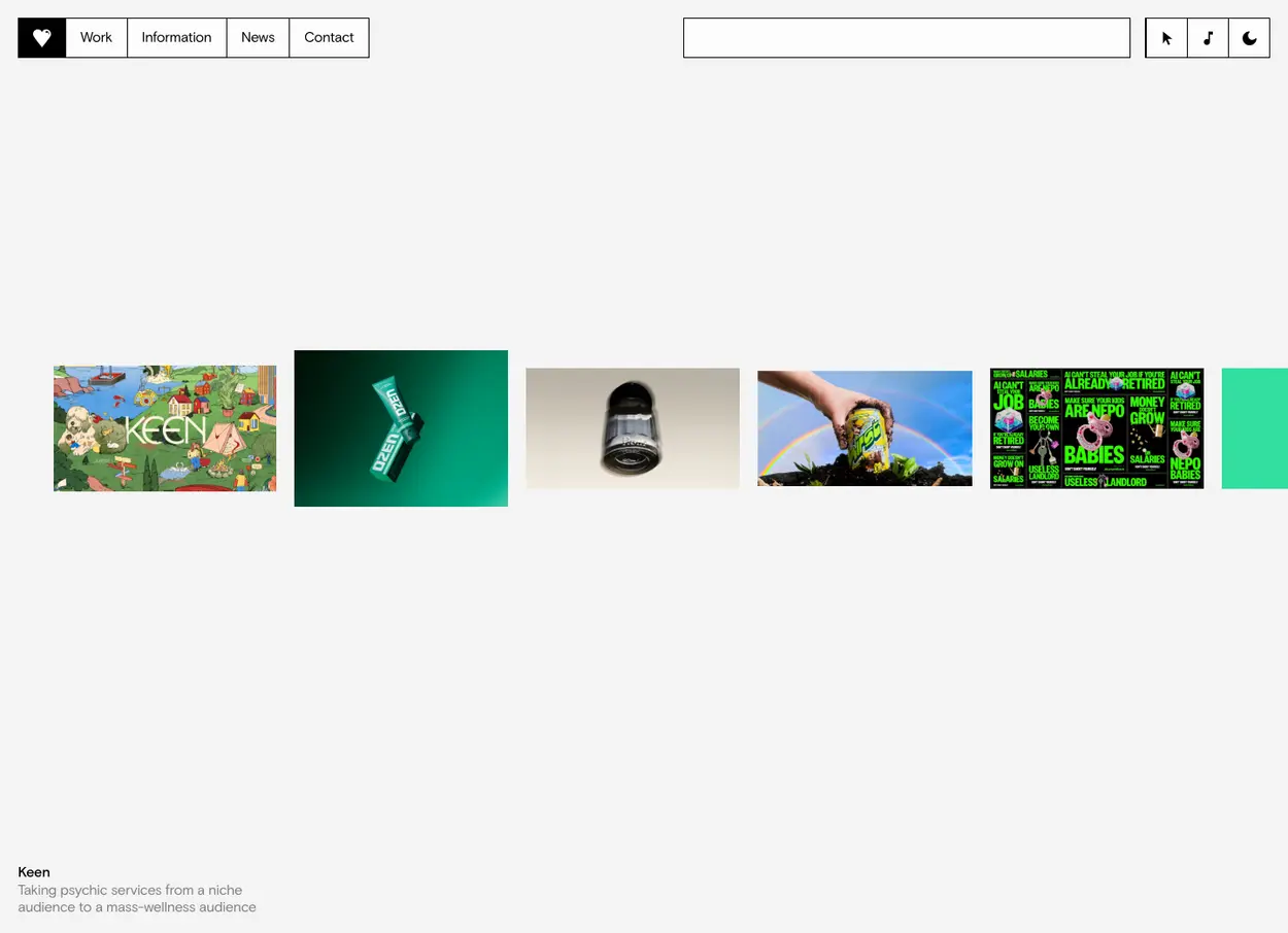 The Mother Design website