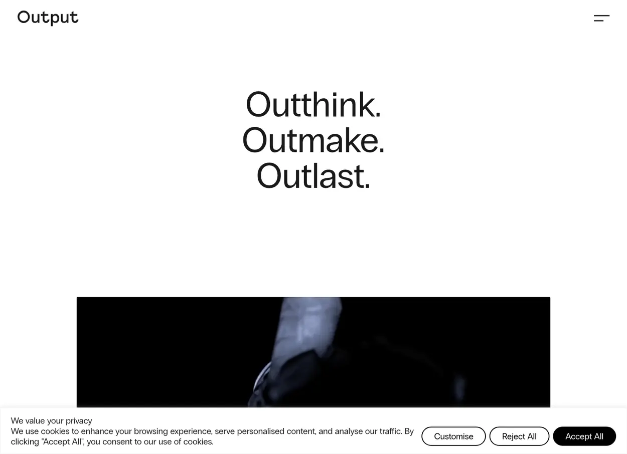 The Output website