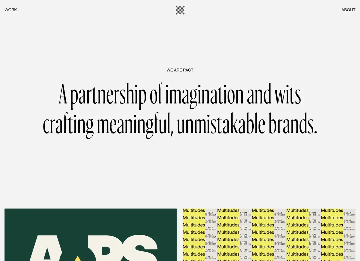 The Pact Studio website