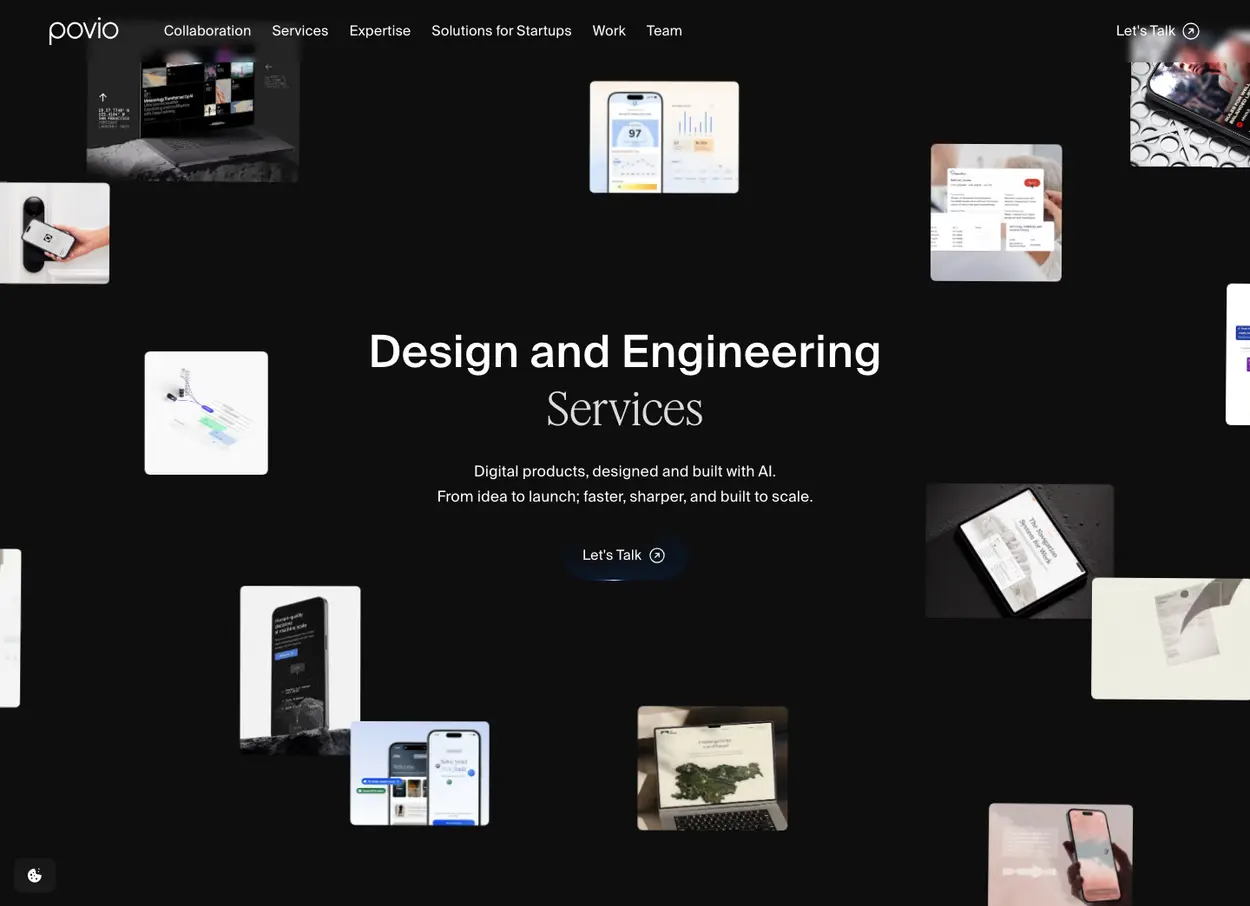 The Povio website