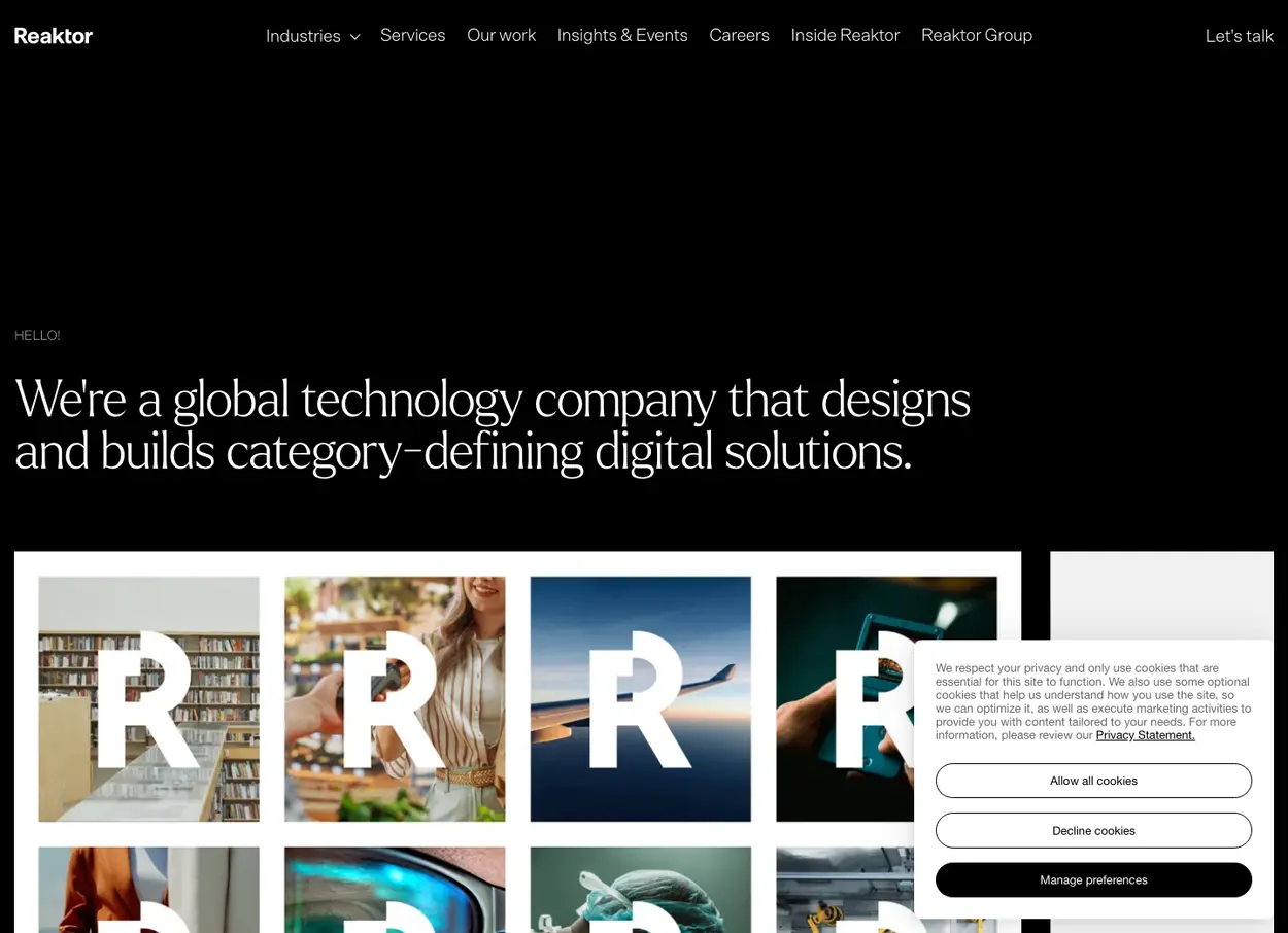 The Reaktor website