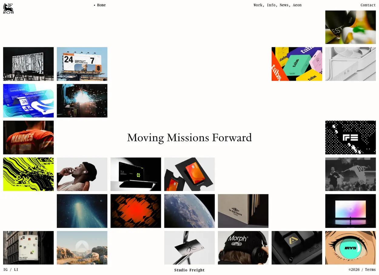 The Studio Freight website