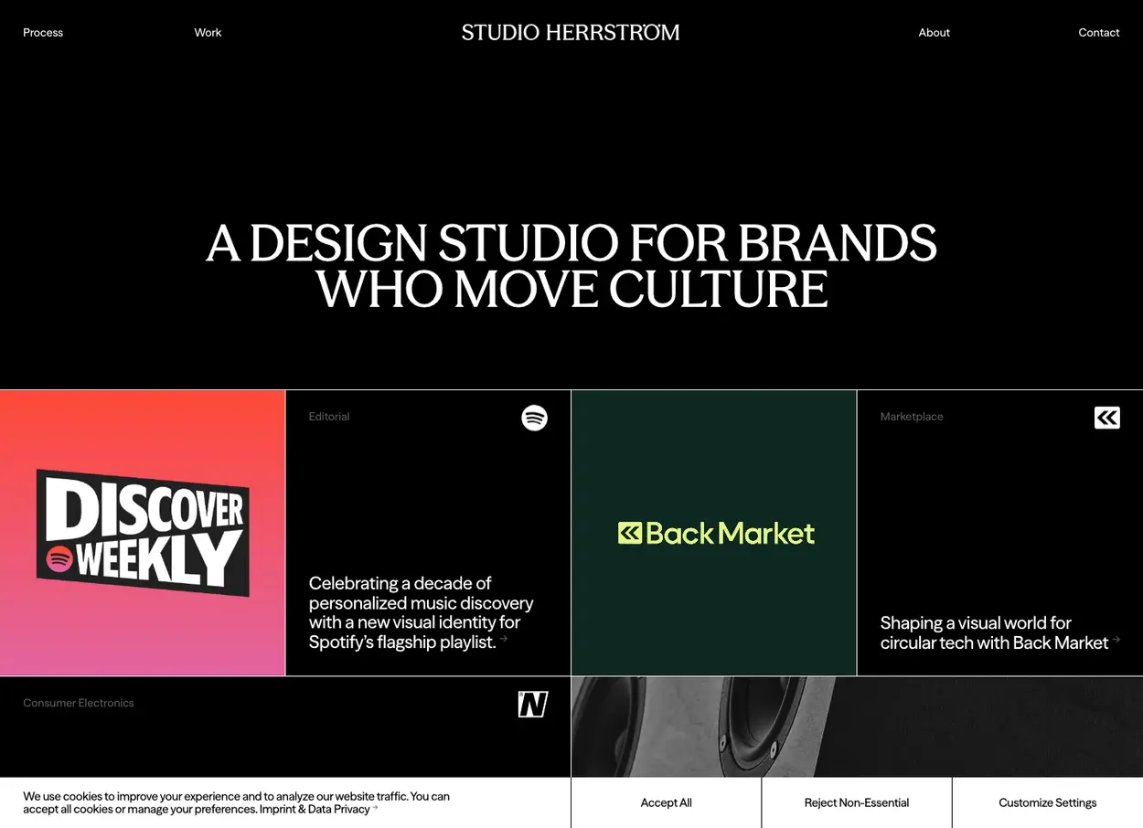 The STUDIO HERRSTRÖM website