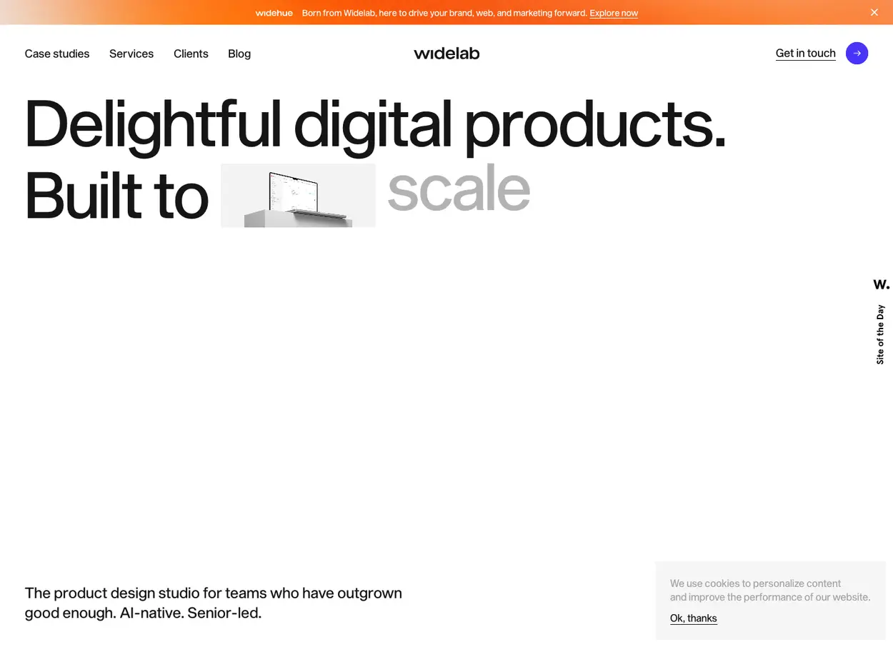 The widelab website